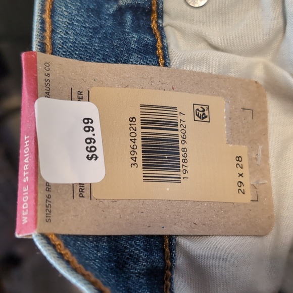 Levi's Blue Wedgie Straight Jeans - Picture 4 of 4